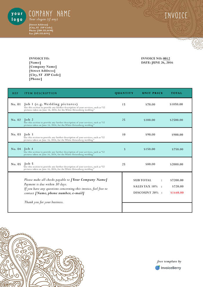Consulting Invoice Template (2)